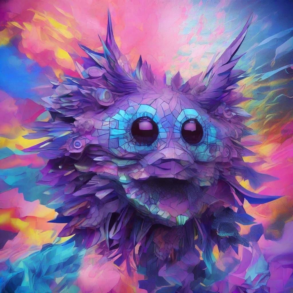 Celestial Avian Entity in 4D Geometry Realm