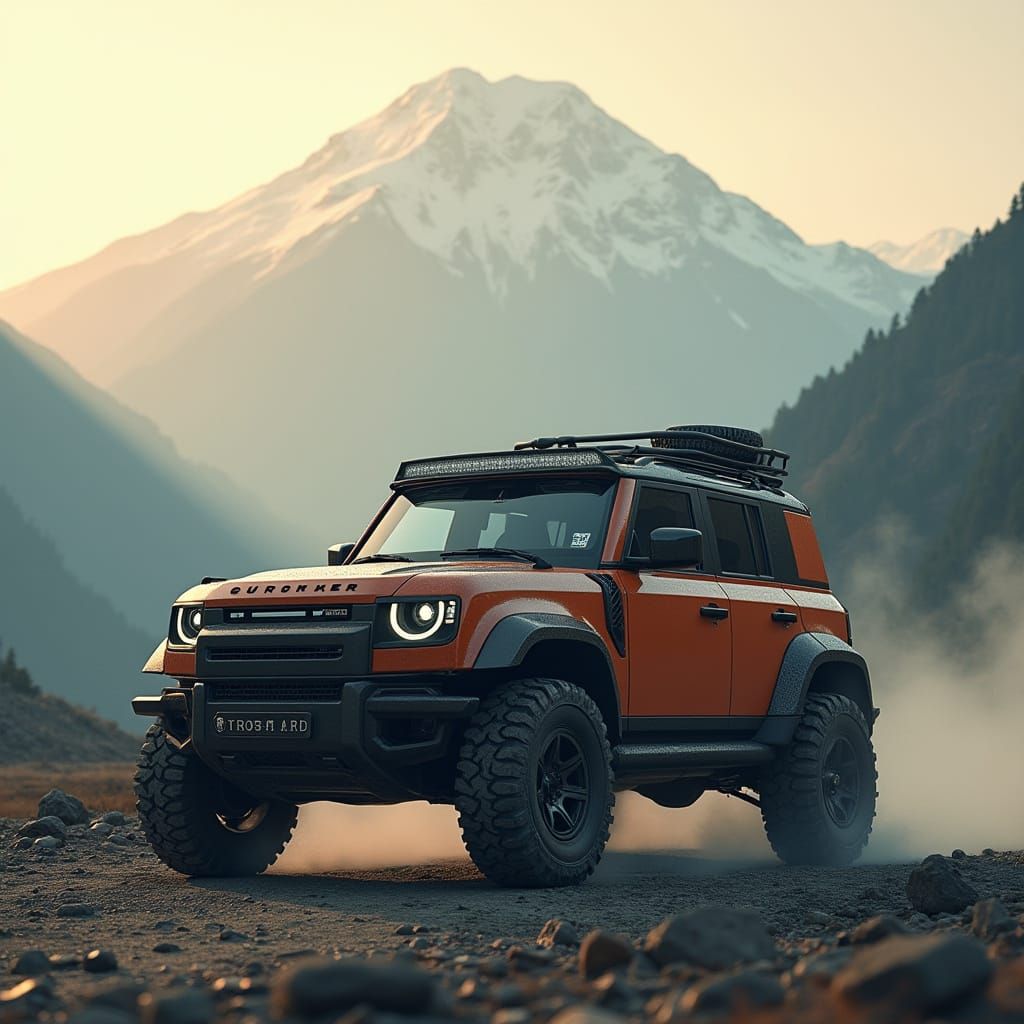 Gurkha SUV with Futuristic Defender-Inspired Body Kit in Him...