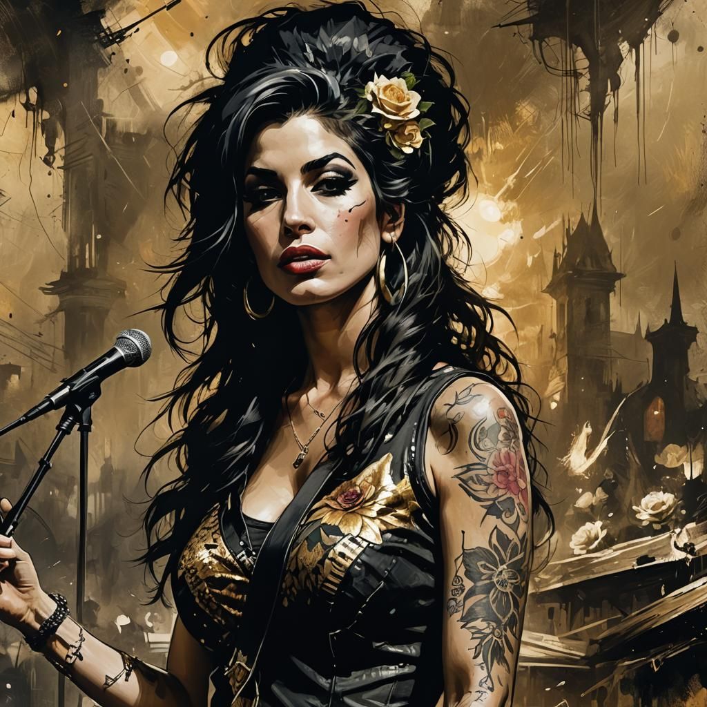 Amy Winehouse: Gothic Fantasy Stage Performance