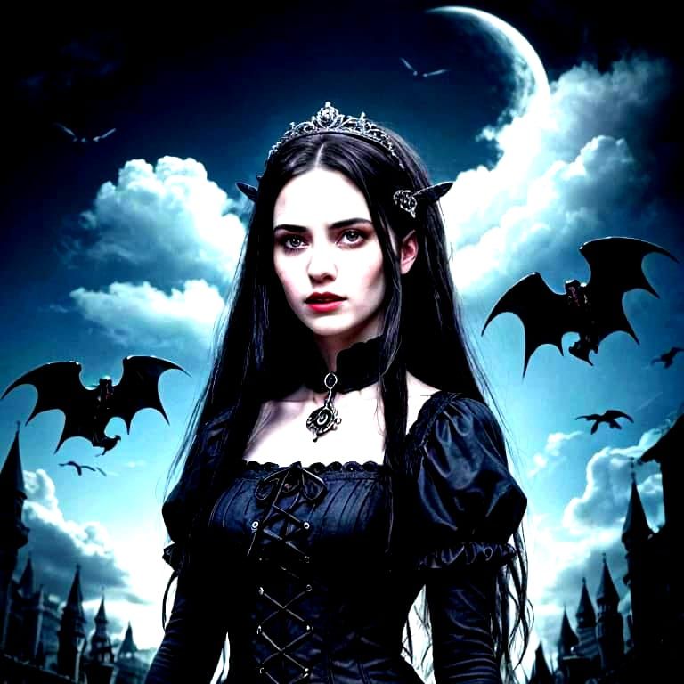 Gothic Vampire Romance in a Dark Fairytale Style