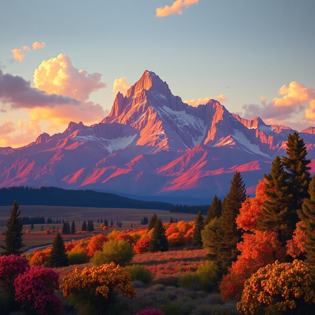 Regal Purple Mountains Above Fruited Plain