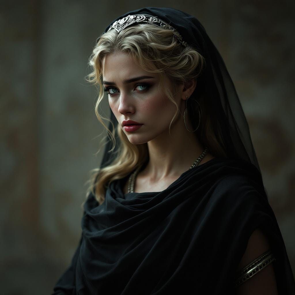 Greek Goddess Lupe in Classical Style