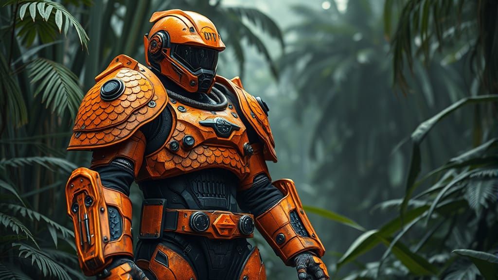 Hyperrealistic Jungle Warrior Armor