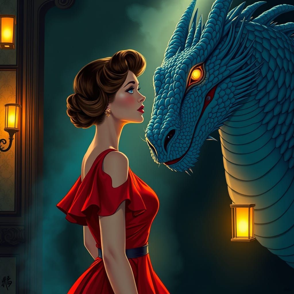 Vintage Glamour Meets Mythical Majesty