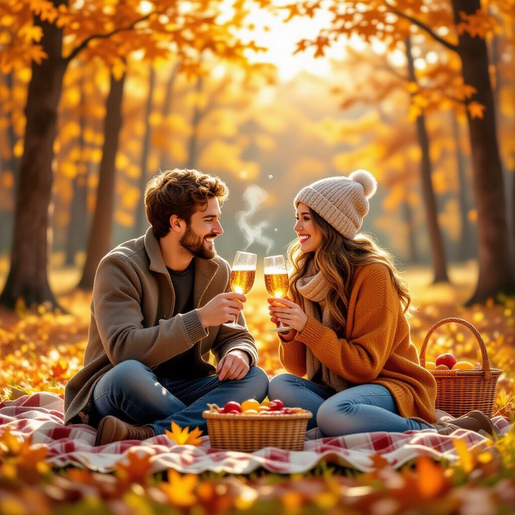 Romantic Picnic in a Whimsical New England Forest