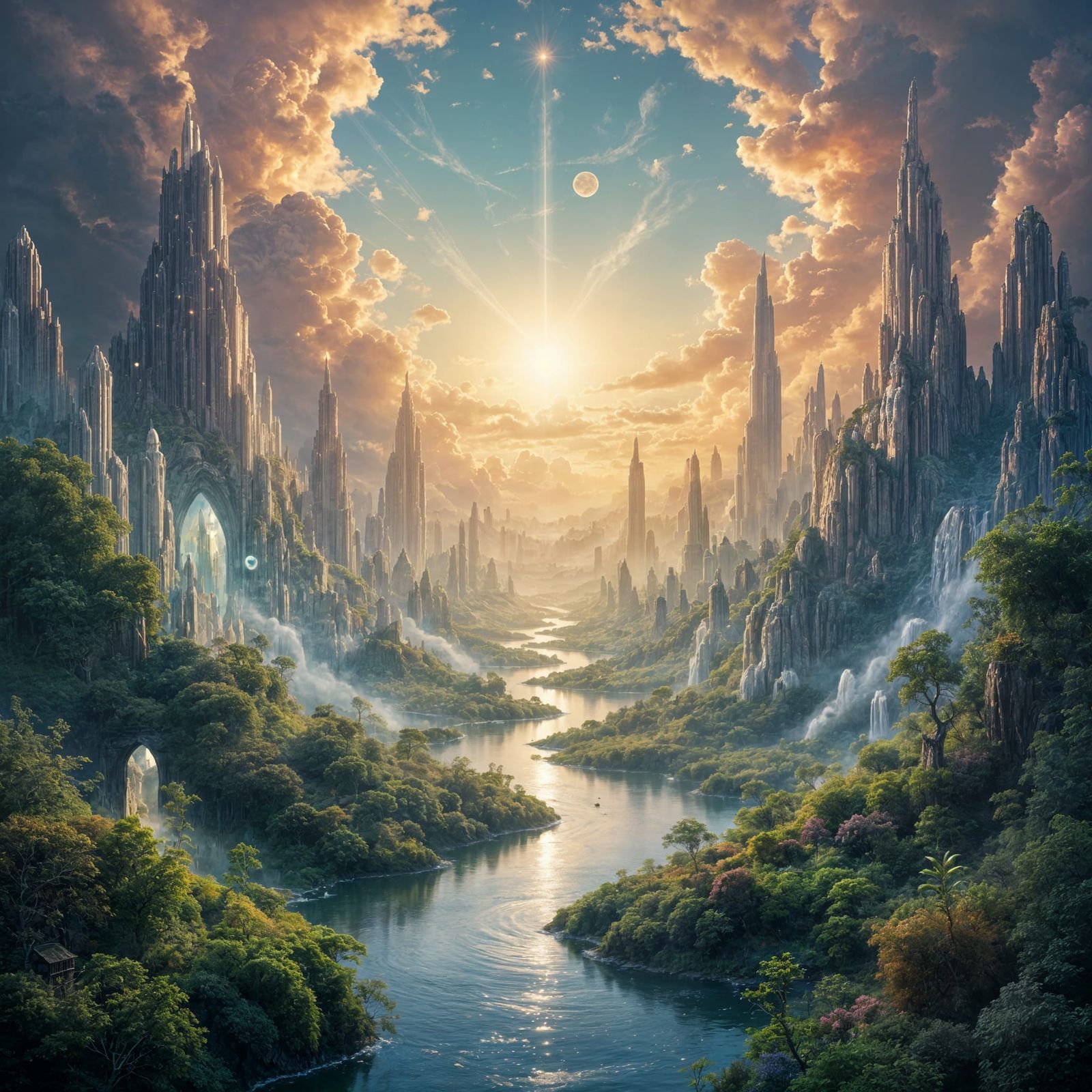 Ethereal Realm of Consciousness and Light