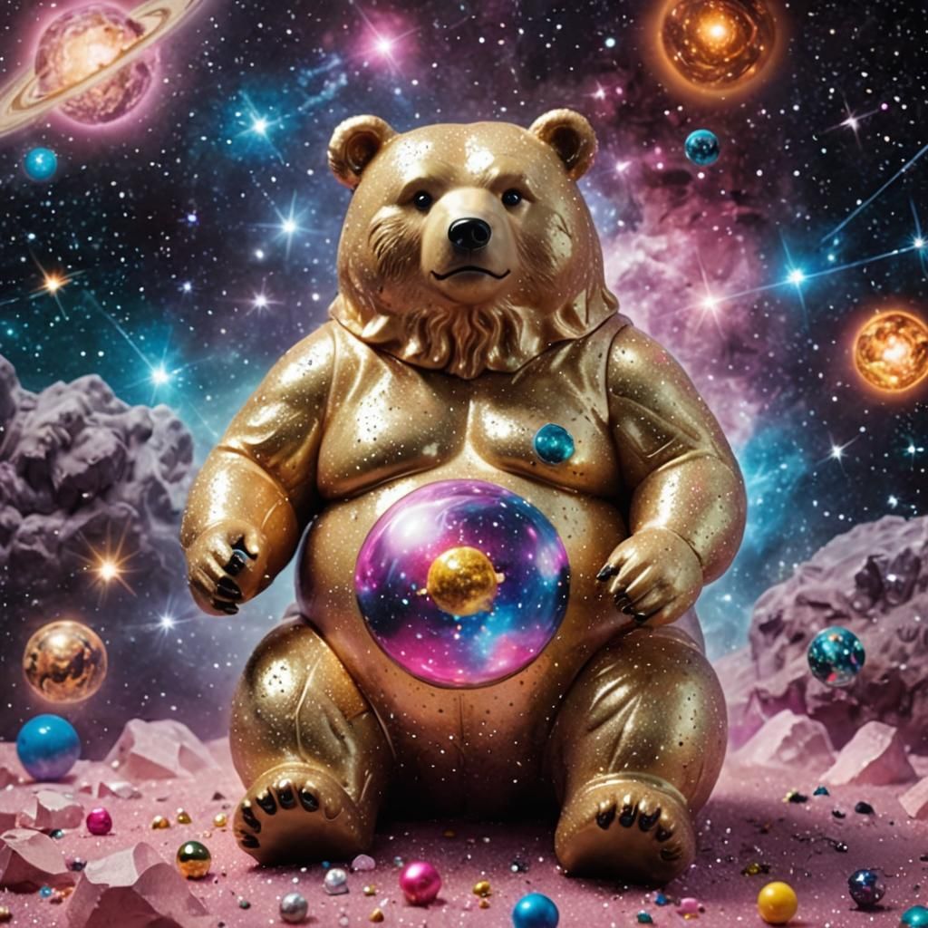 Cosmic Bear-Barbie Emanating Galactic Entities