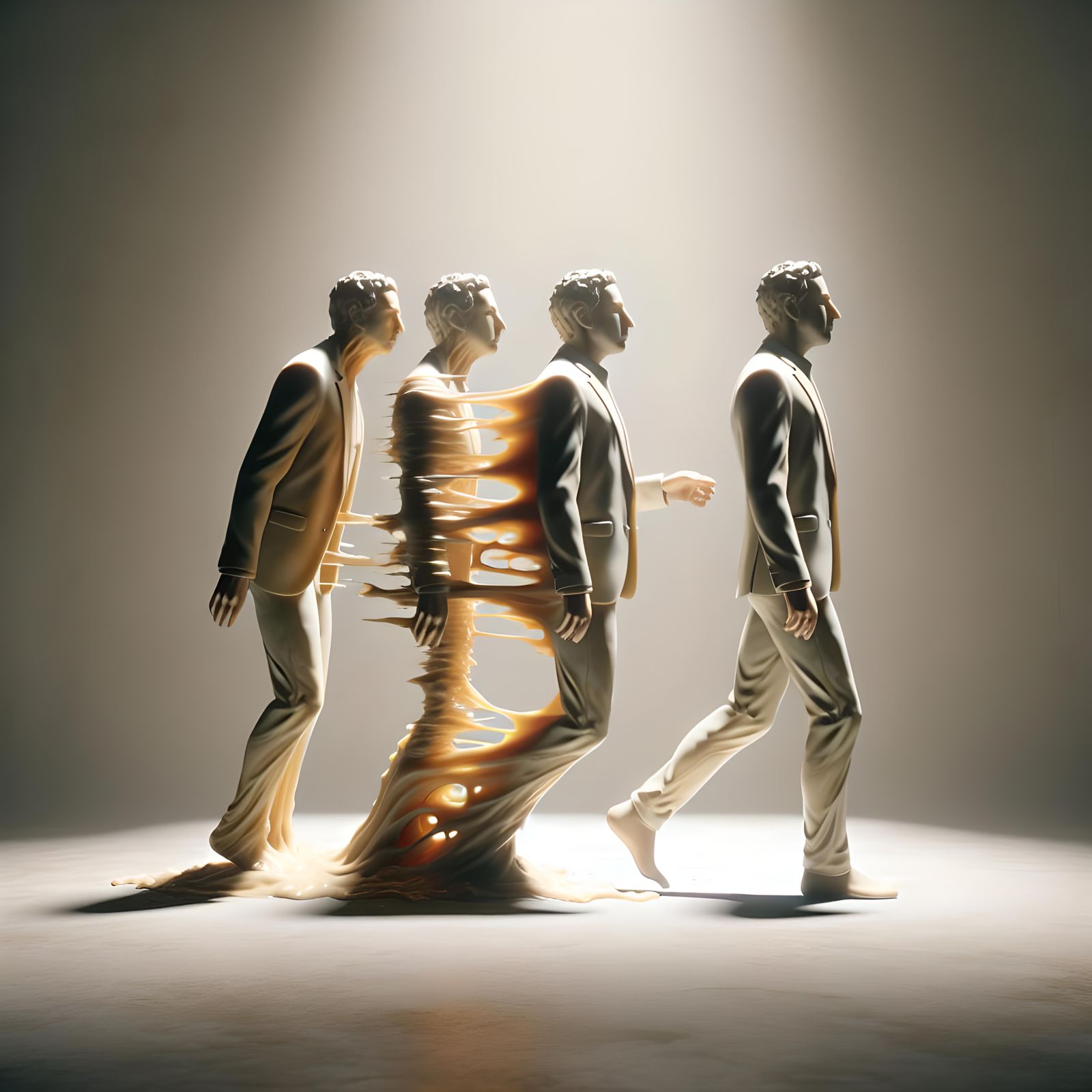 Wax Figure Transformation in Hyperrealistic Style