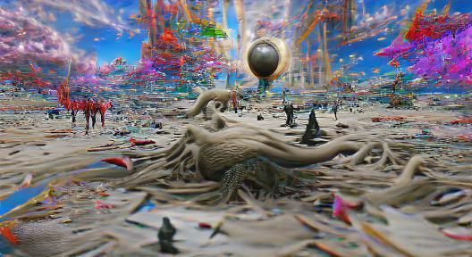 Destruction of Universes in 8K 3D Surrealism
