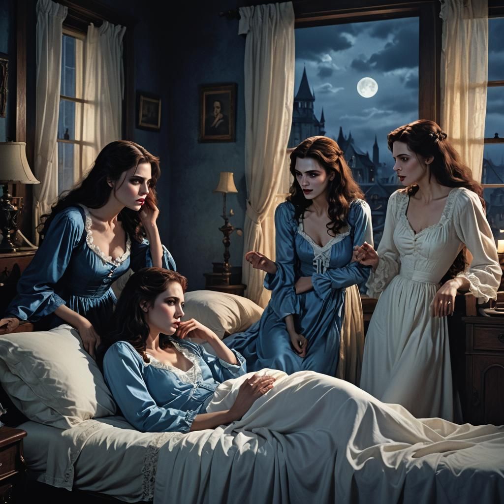 Vampires in Bedroom: A Matte Painting in Unreal Engine