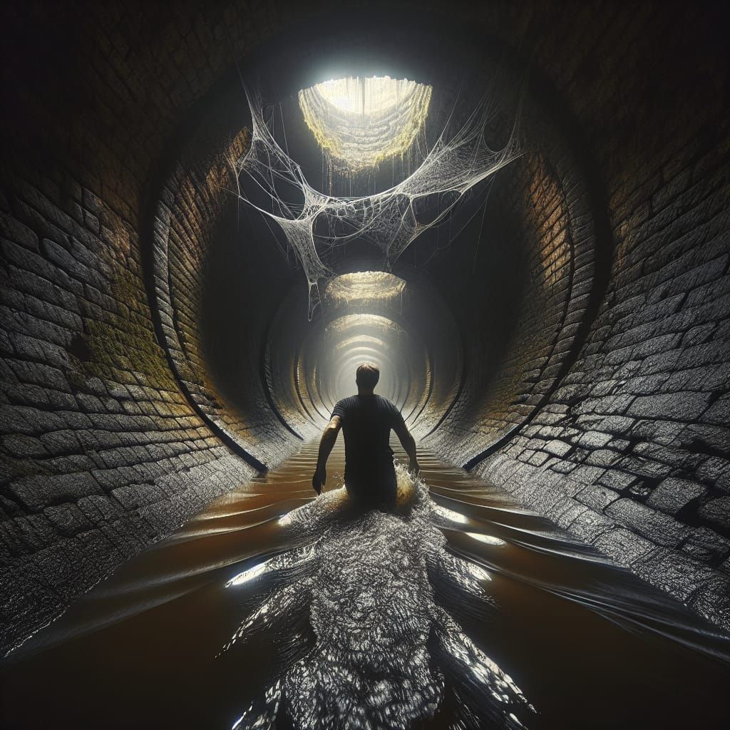 Gloomy Medieval Sewer Scene in Vivid 4K