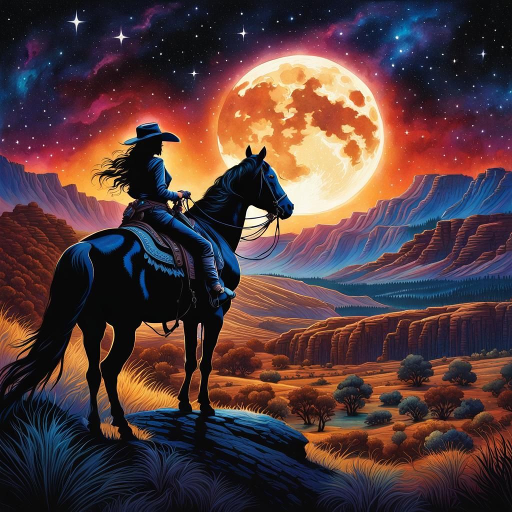 Cowgirl on patrol
