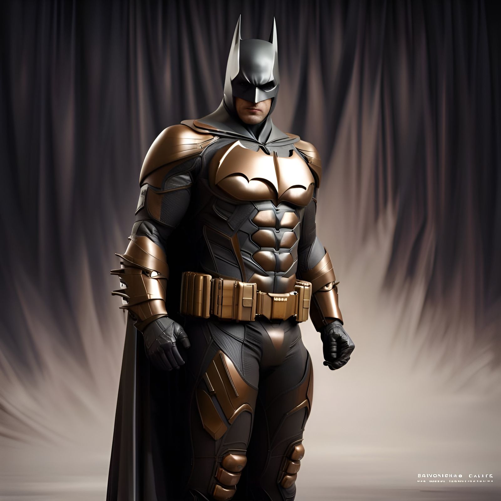 Bronze Batman Suit Detailed Matte Painting