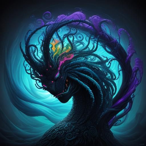 Surreal Glowing Orb in Misty Atmosphere