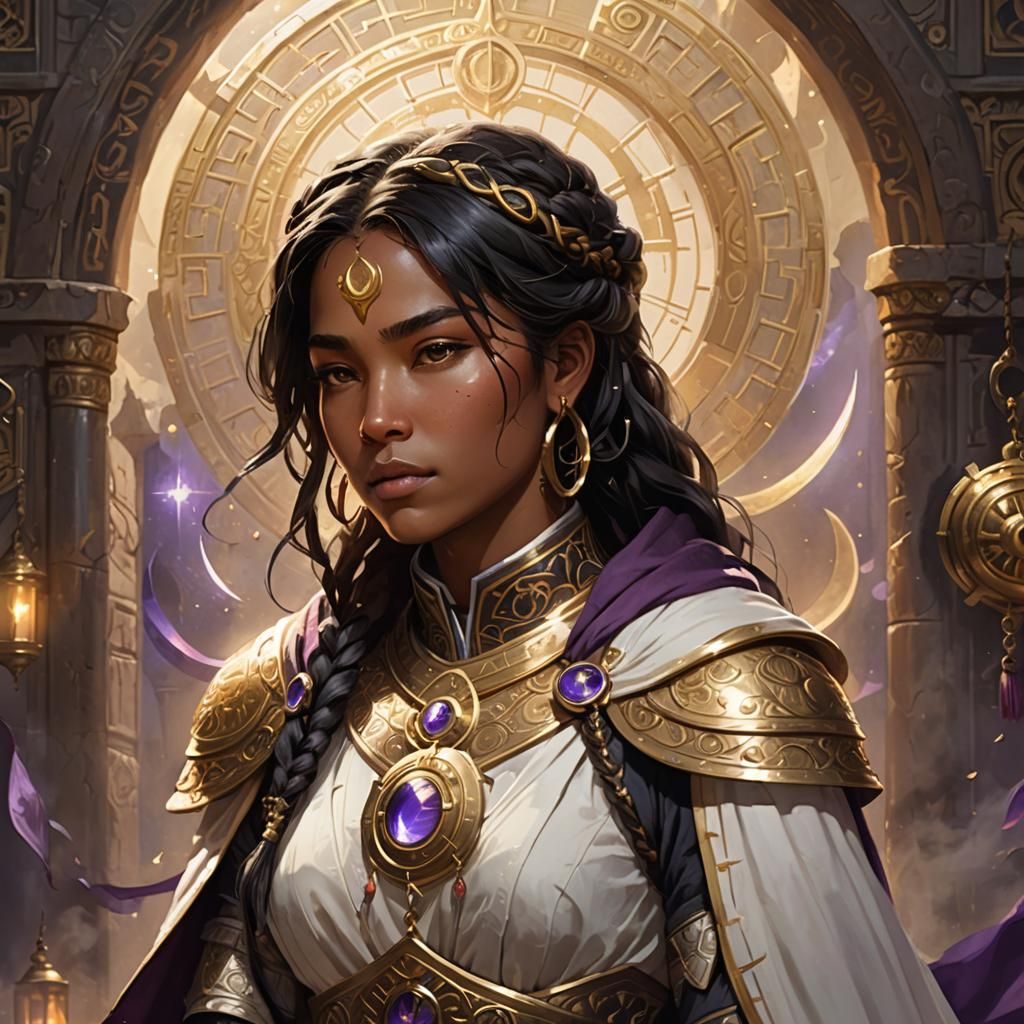 Cleric in Holy Light: Fantasy Concept Art