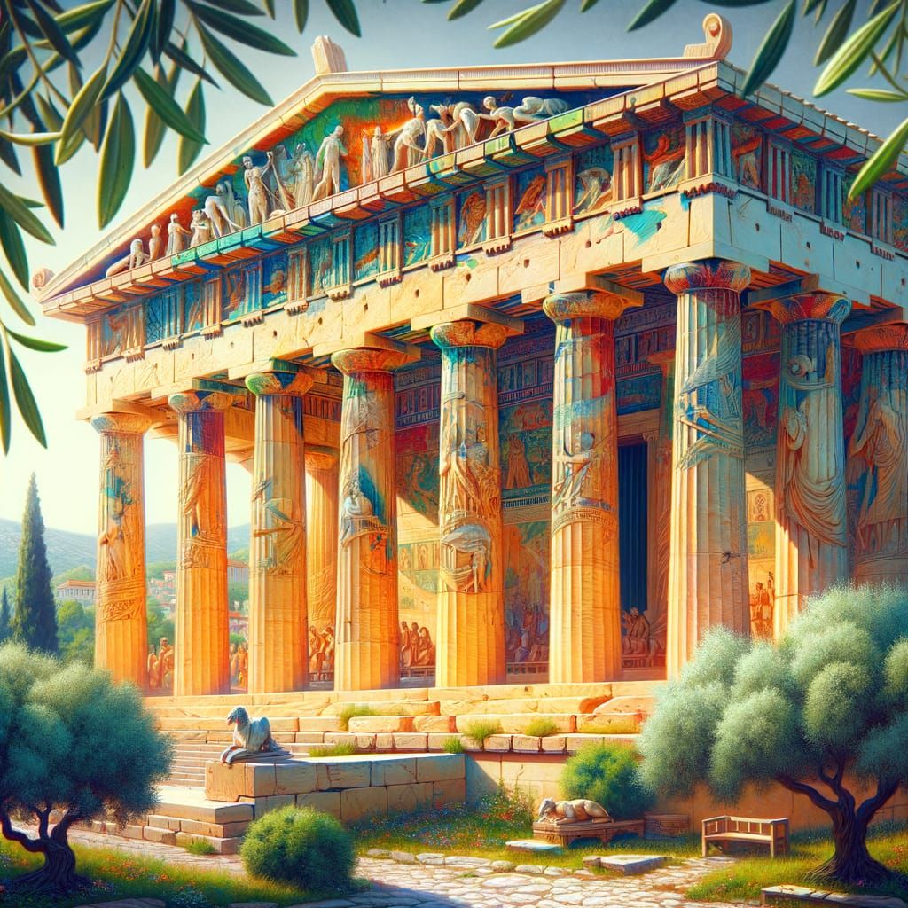 The Parthenon in Athens, Circa 450 BC