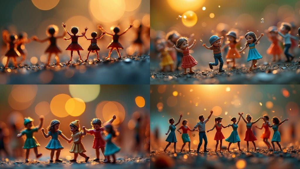 Vibrant Dance Party Unfolds Under the Microscope