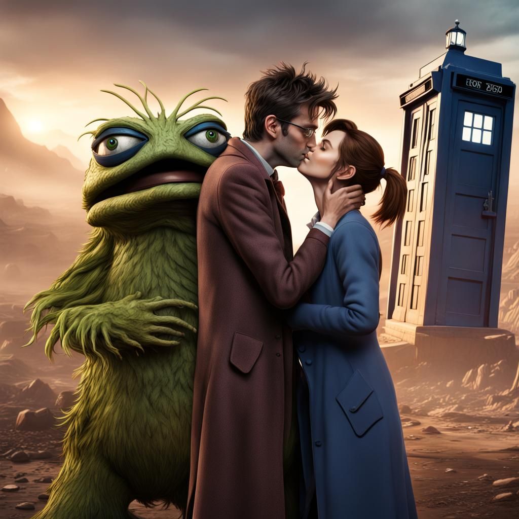 Characters Kiss in Detailed Fantasy Concept Art