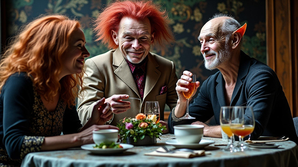 Human, Imp, Elf @ Bistro BIzzarro - Historically, there has been a generalized disrespect of Elves by the Imps and visa ...