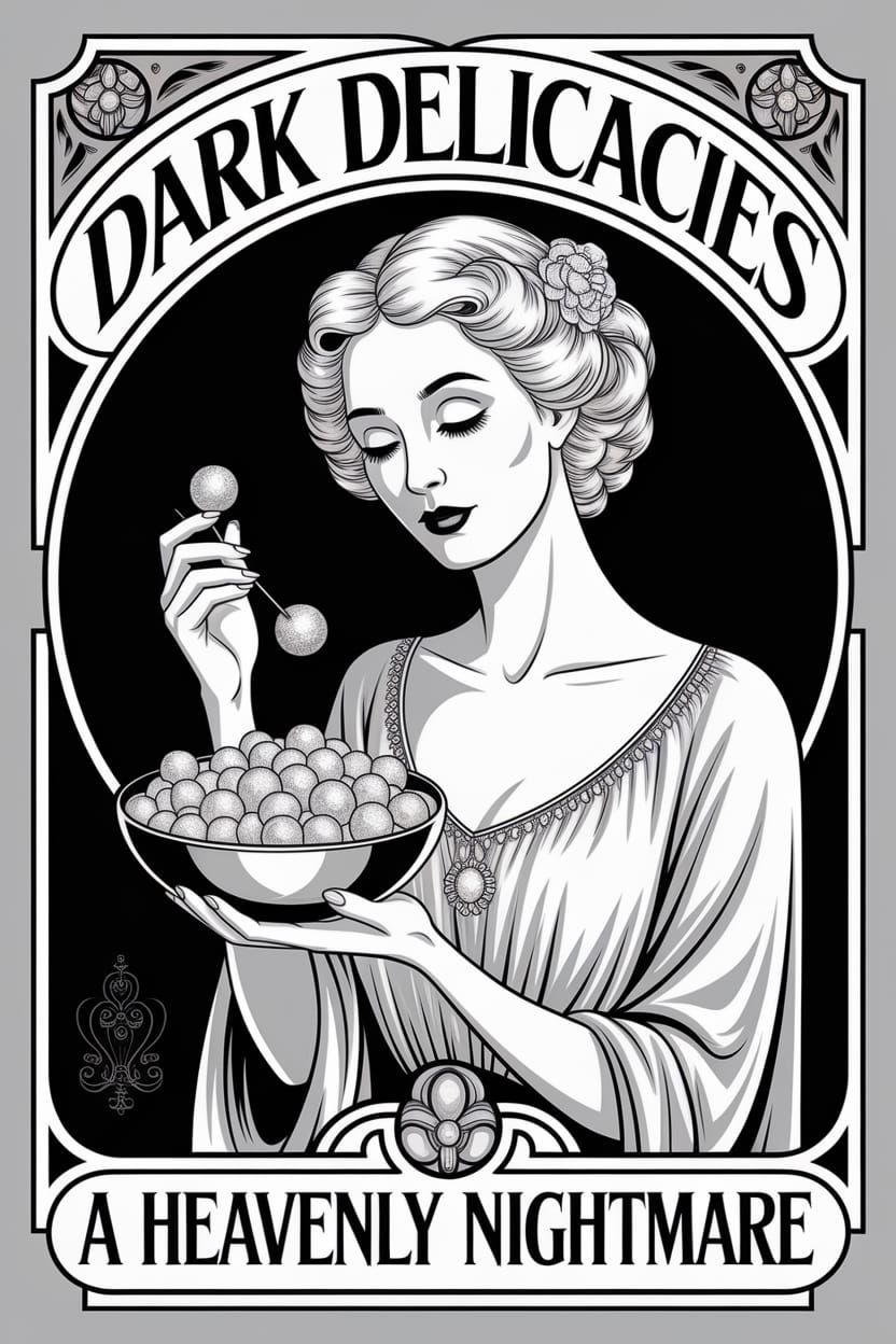 A Heavenly Nightmare | trick-or-treat poster (Ideogram 2a Tu...