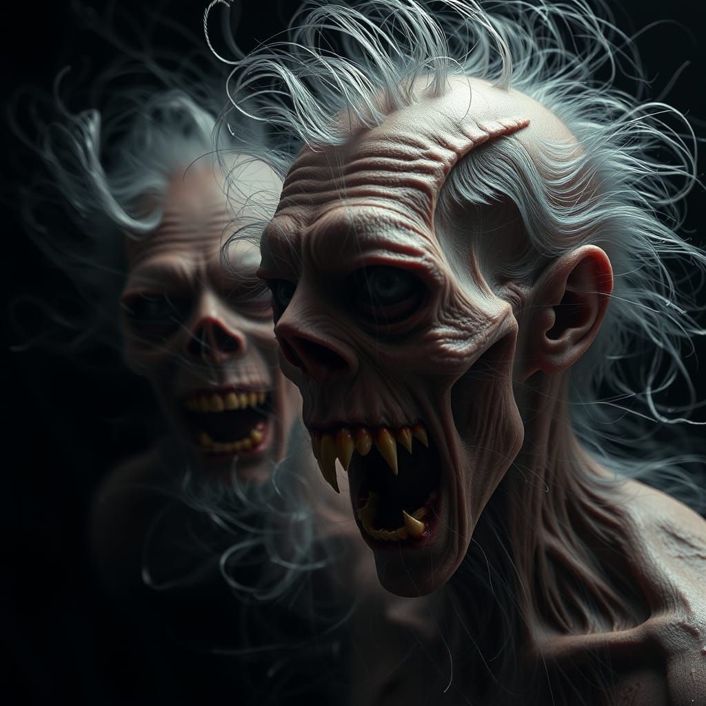 Horrifying Grotesque Spectacle in Moody HDR