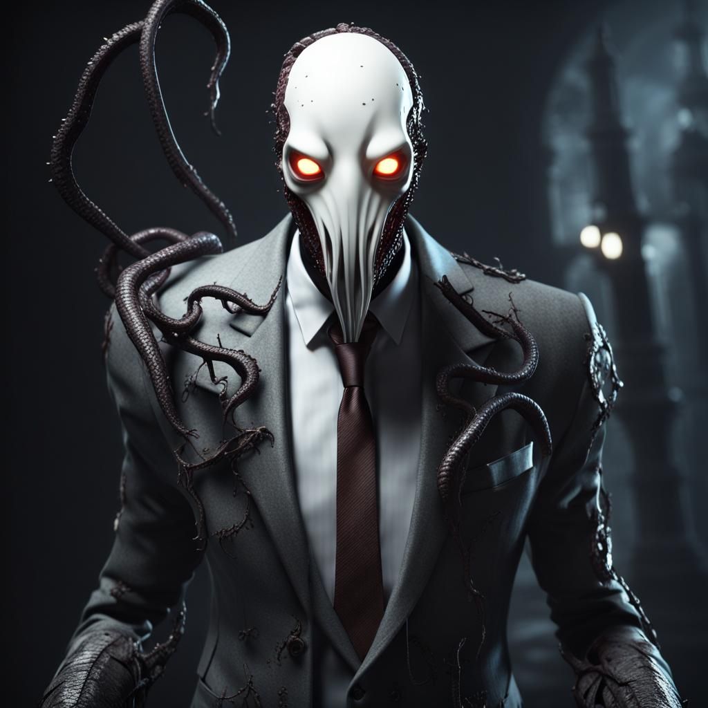 Disturbing Nightmare Creature with Tentacles in 3D