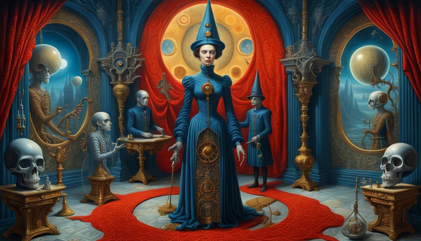 Surreal Occult Secrets in Mixed Media