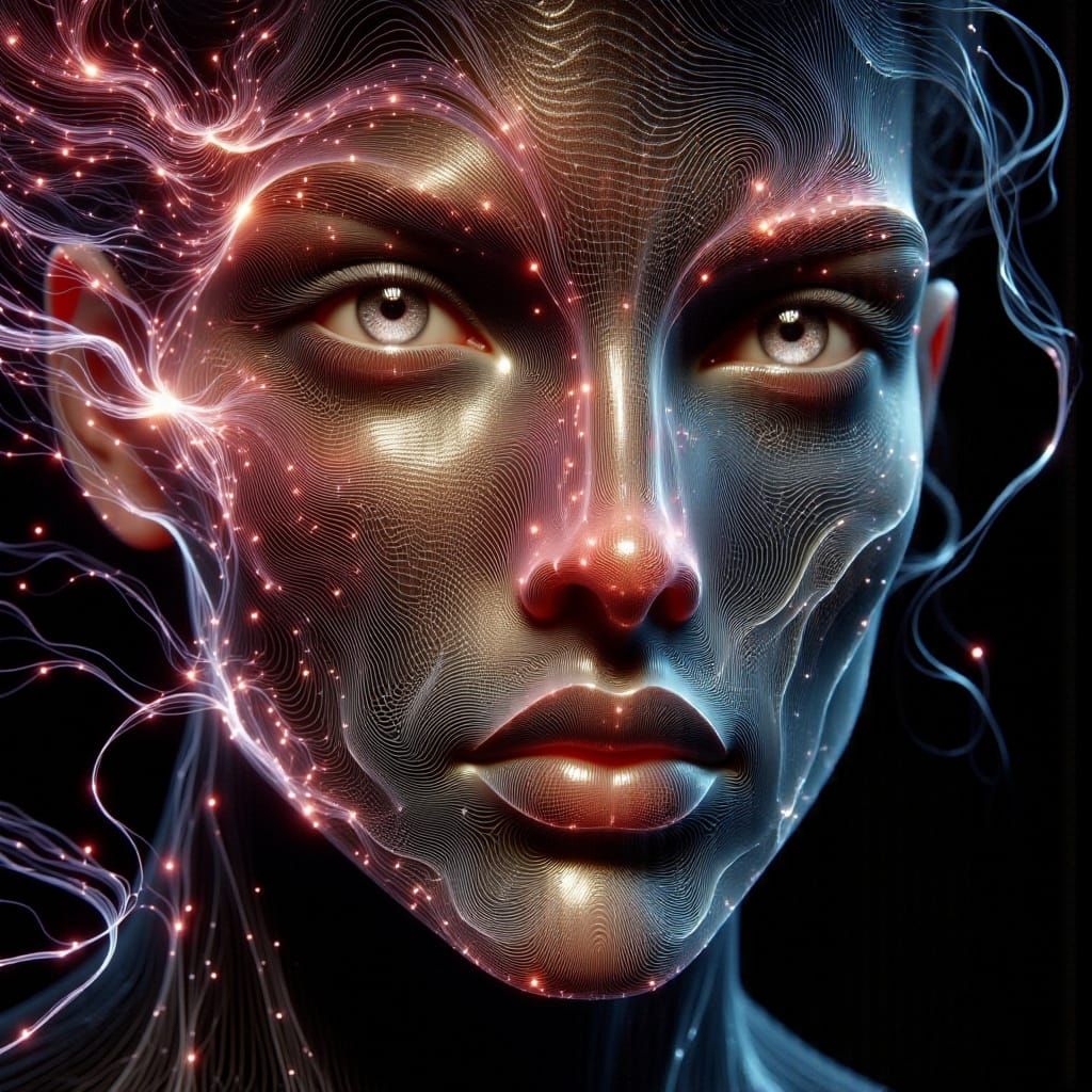 Vibrant Lion in a Digital Art Style