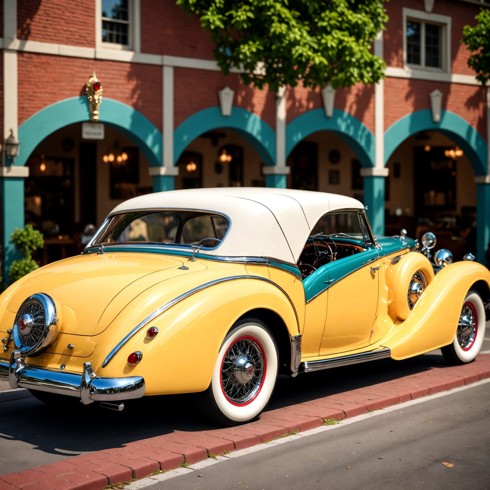 Antique Car in Hyperrealistic Cinematic Style