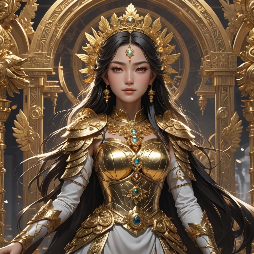 Imperial Goddess of El Dorado in 3D Anime Art