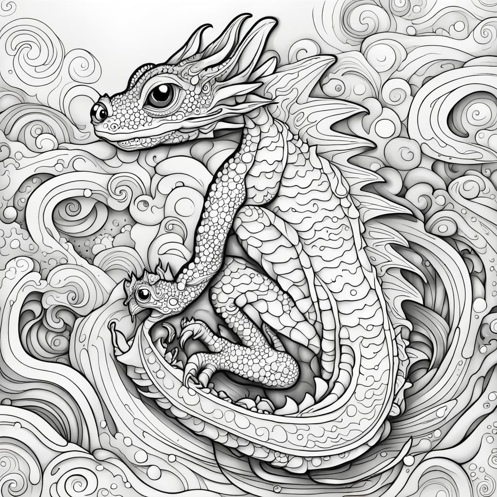 Little Dragons Coloring Book page 11