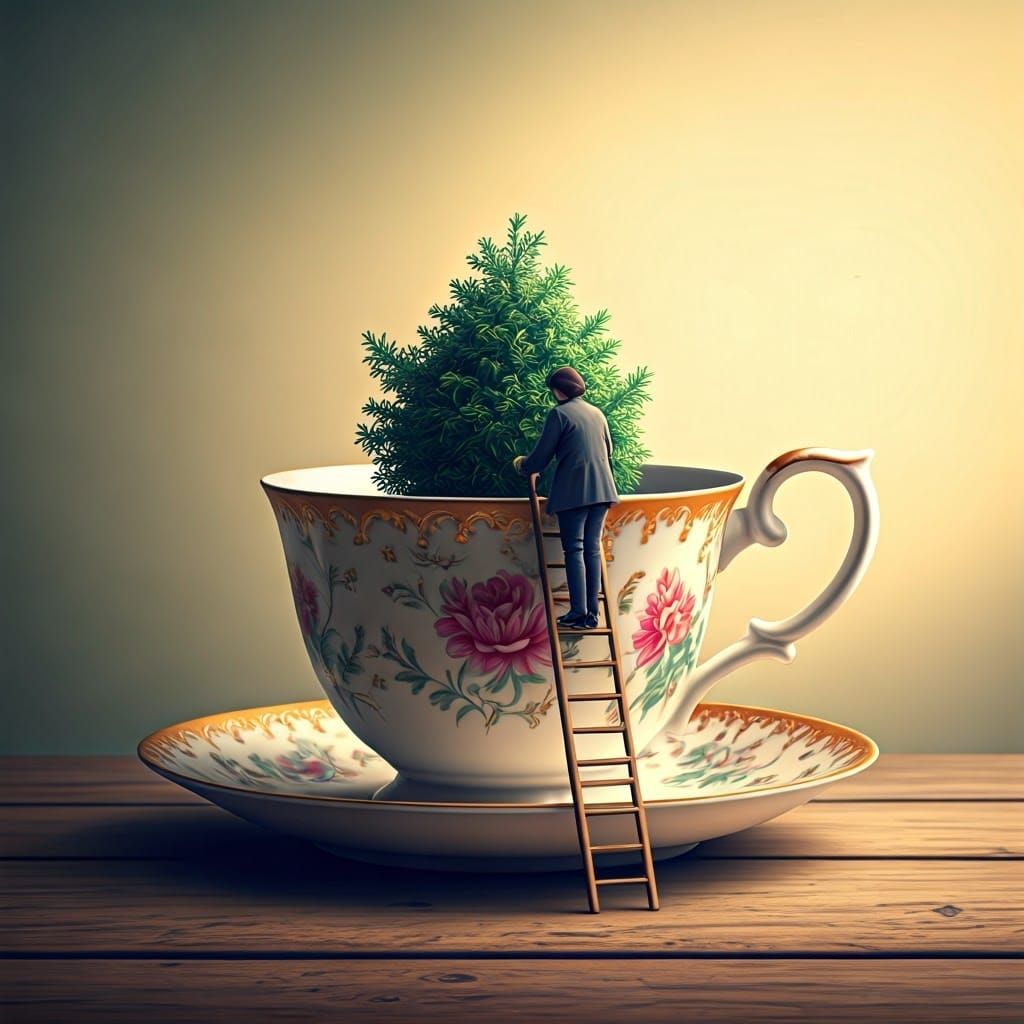 Whimsical Scene in Dreamlike Pop Surrealism Style