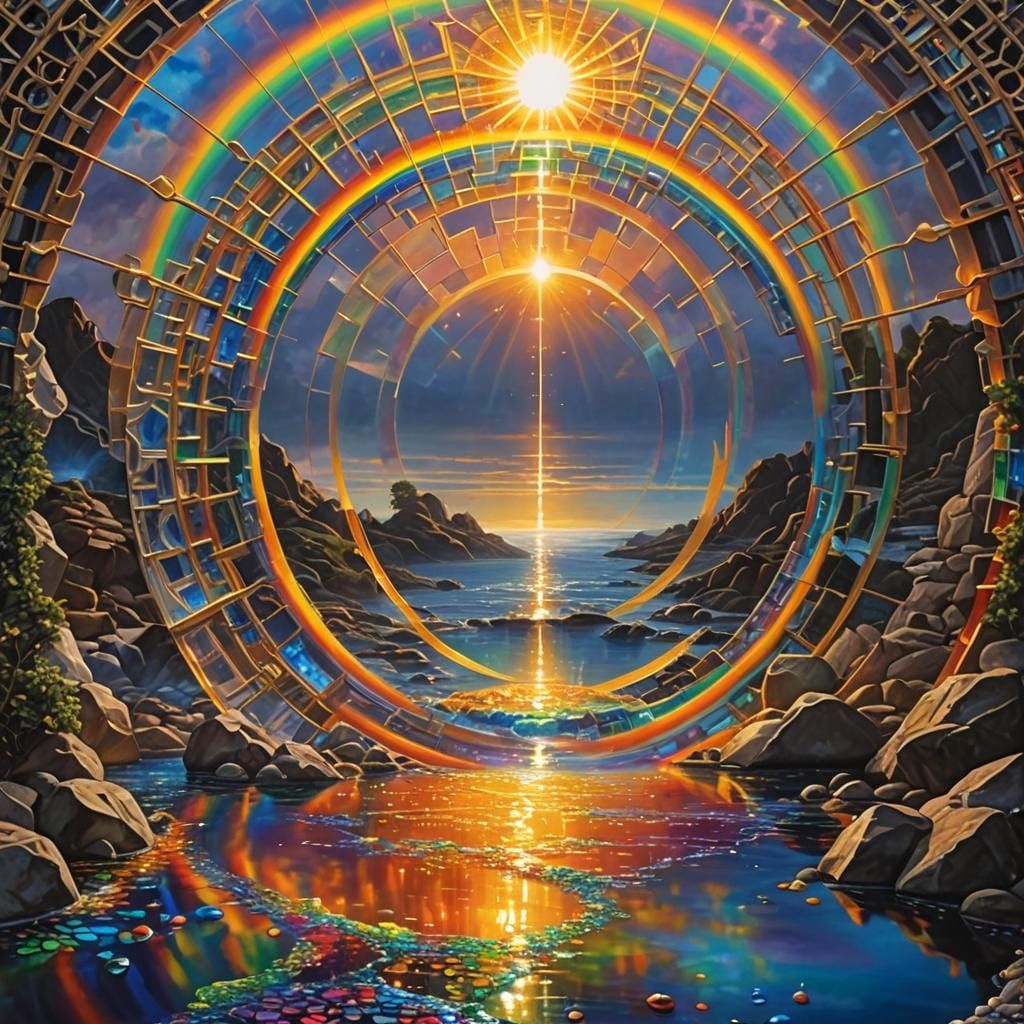 Sun's Energy Destroys River in Epic Digital Art