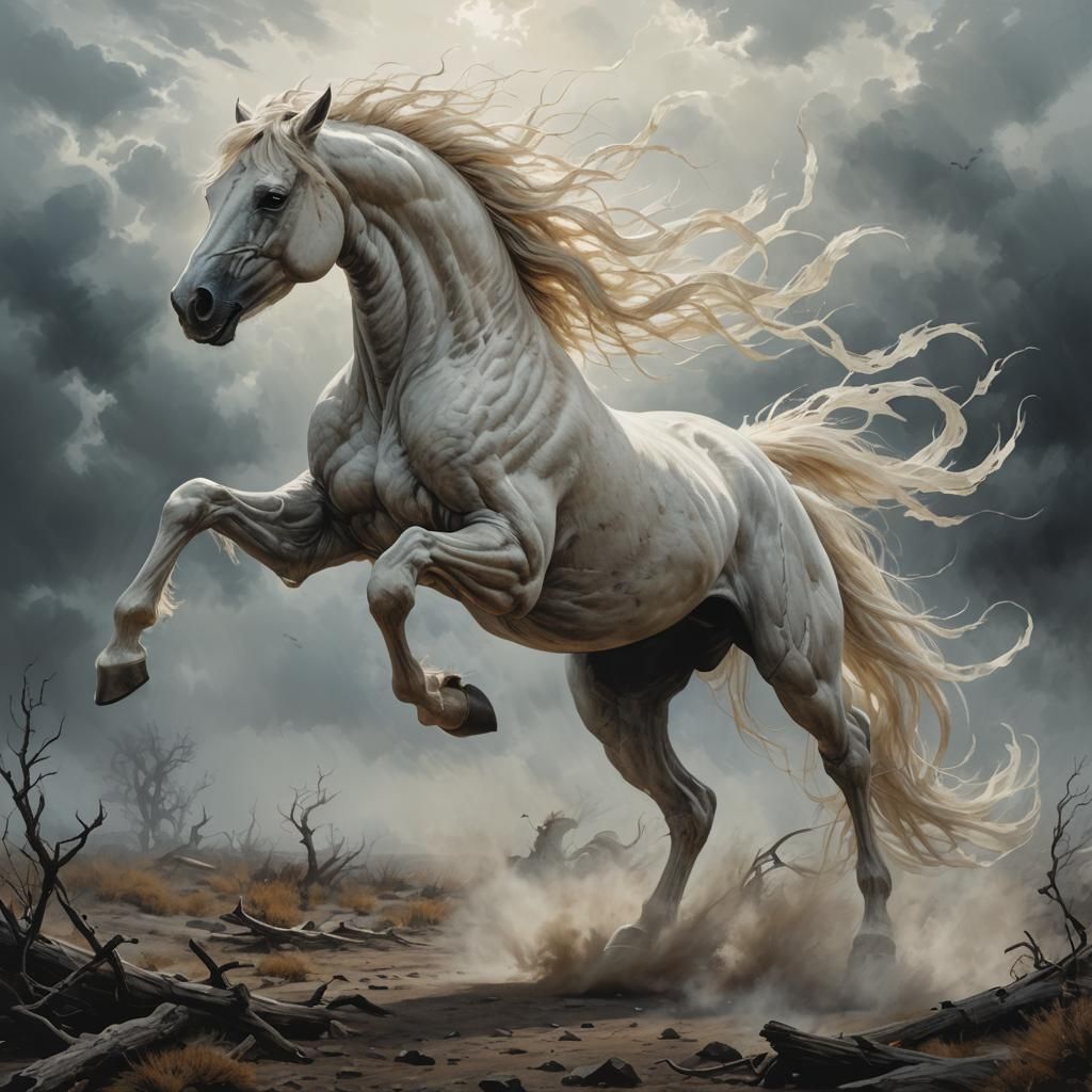 Terrifying Ghost Horse Galloping on the Wind