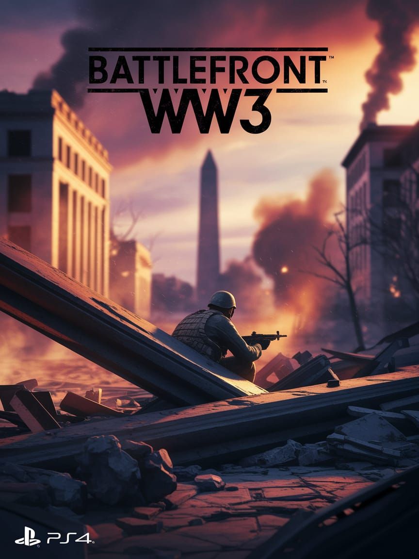 Post-Apocalyptic Soldier in Desolate Washington D.C.