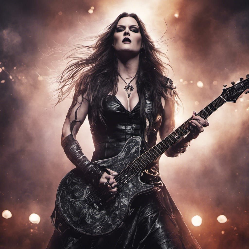 Gothic Metal Vocalist Live Concert: Dark Fantasy Art