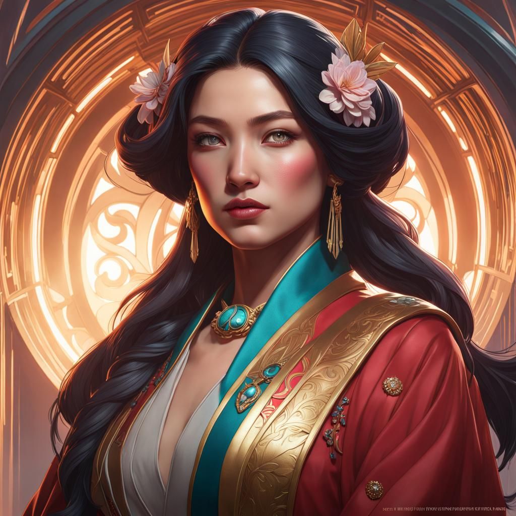 Hyperdetailed Hirono Popmart Portrait in Artstation Style