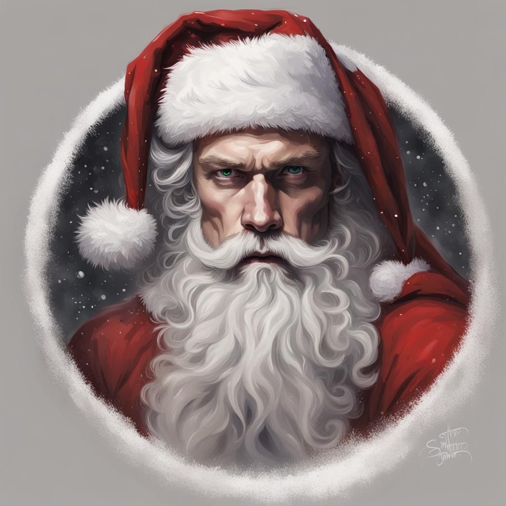 Sinister Santa Claus Portrait