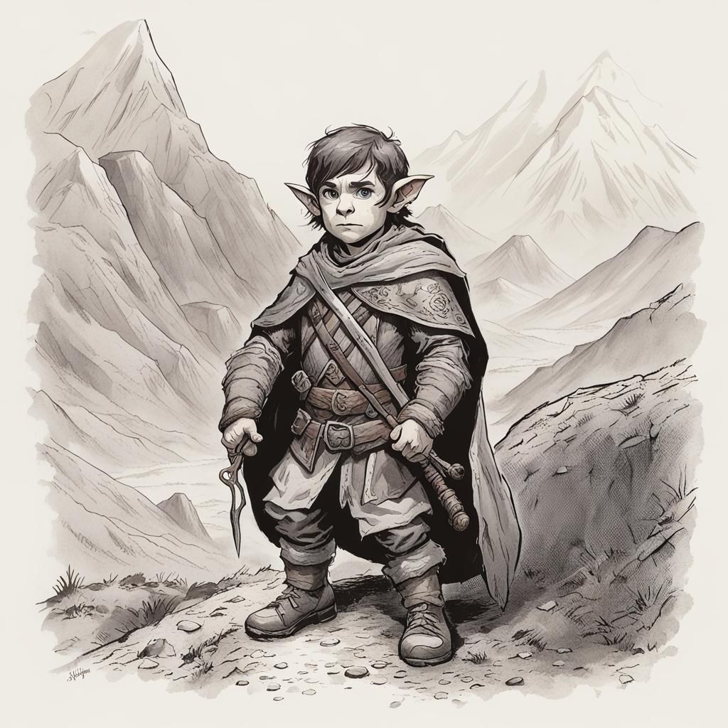 AI Halfling Portrait