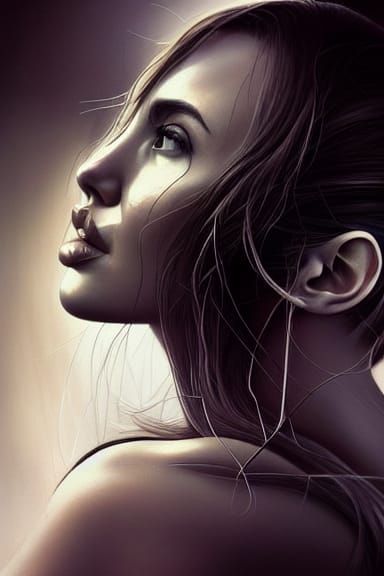 Divine Mystic: Natural Humanoid in Detailed Digital Art