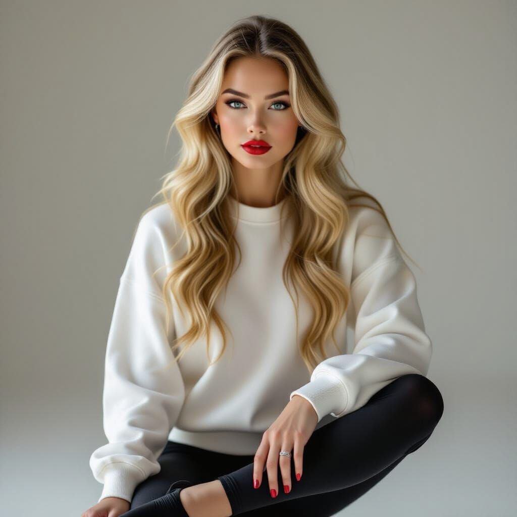 Dominant Ballerina in Photorealistic Style