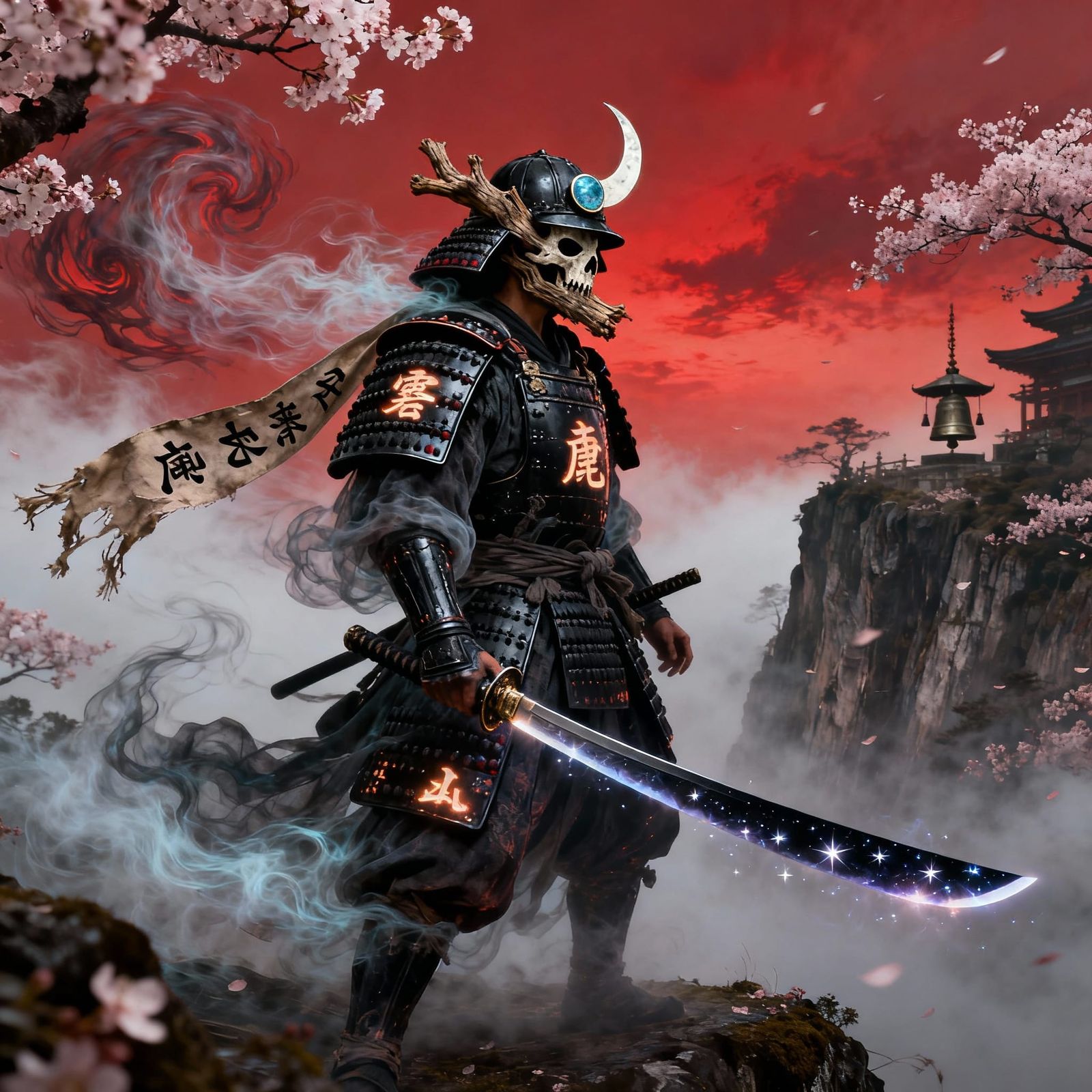 Kenshiro of the Hollow Wind Samurai in Cinematic Style