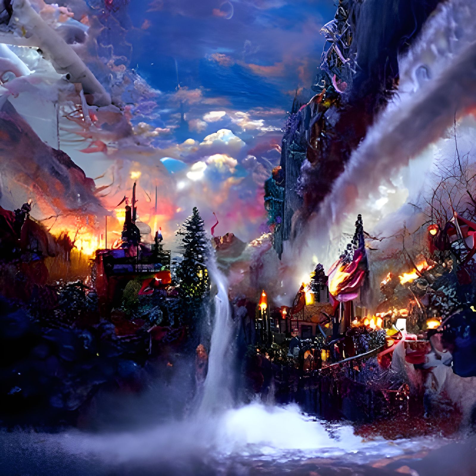 Ethereal Valhalla in a Luminist Style