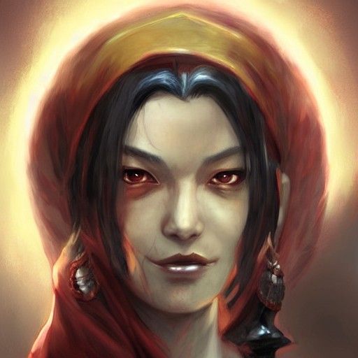 Azula Portrait in Dark Fantasy Style