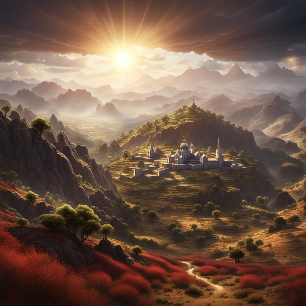 Gishen Mariam Church in Mountain Landscape