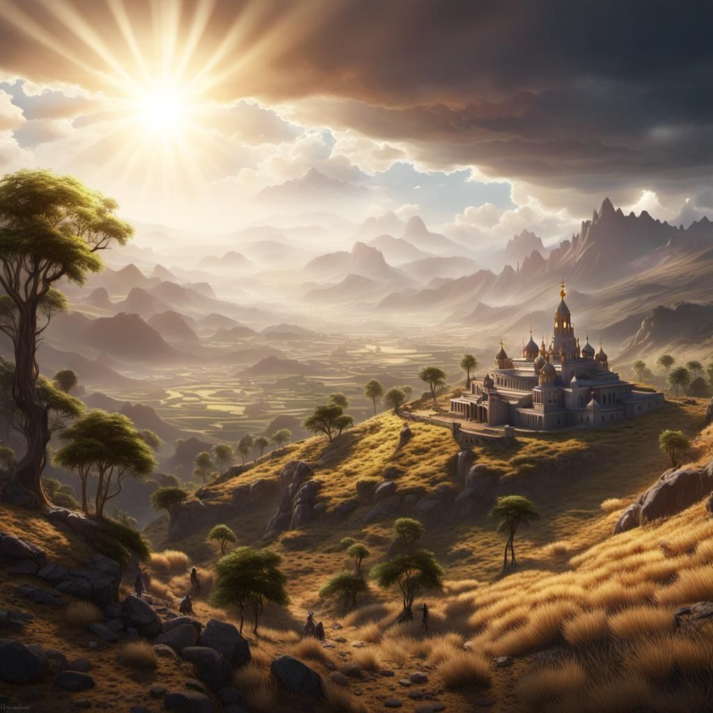 Gishen Mariam Church: A Matte Painting Landscape