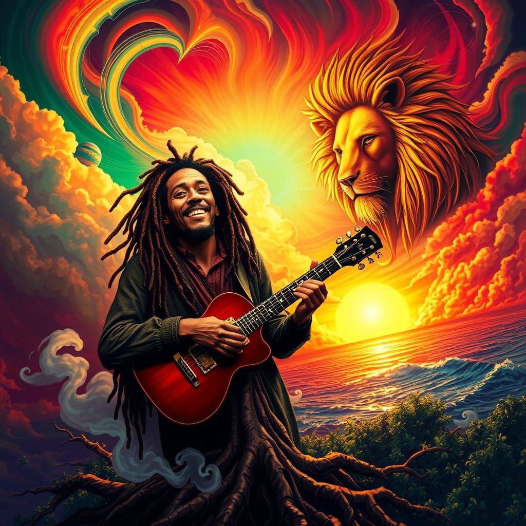 Reggae Spirit Awakens in Dreamlike Vision