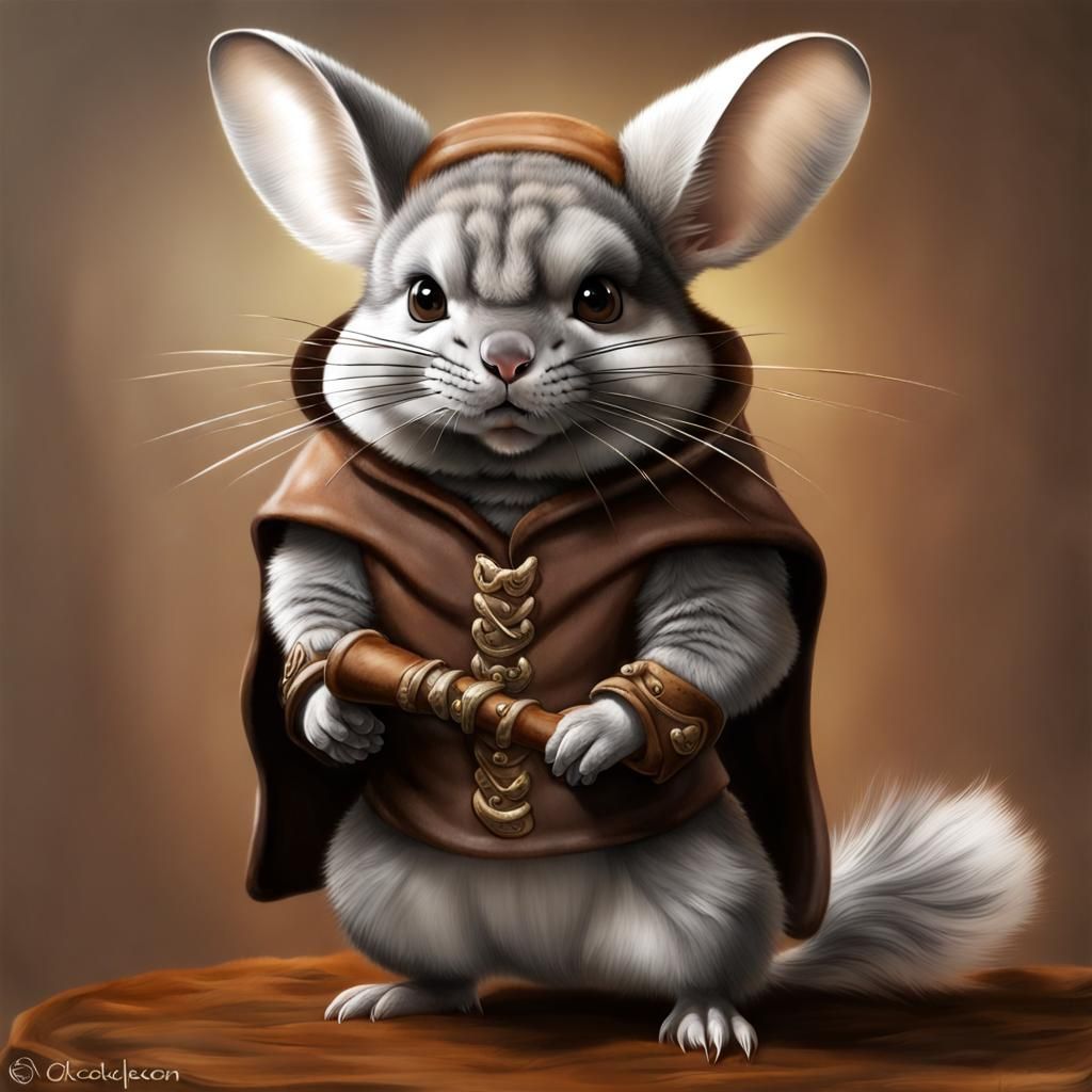 Chinchilla Sorcerer Ready for Battle