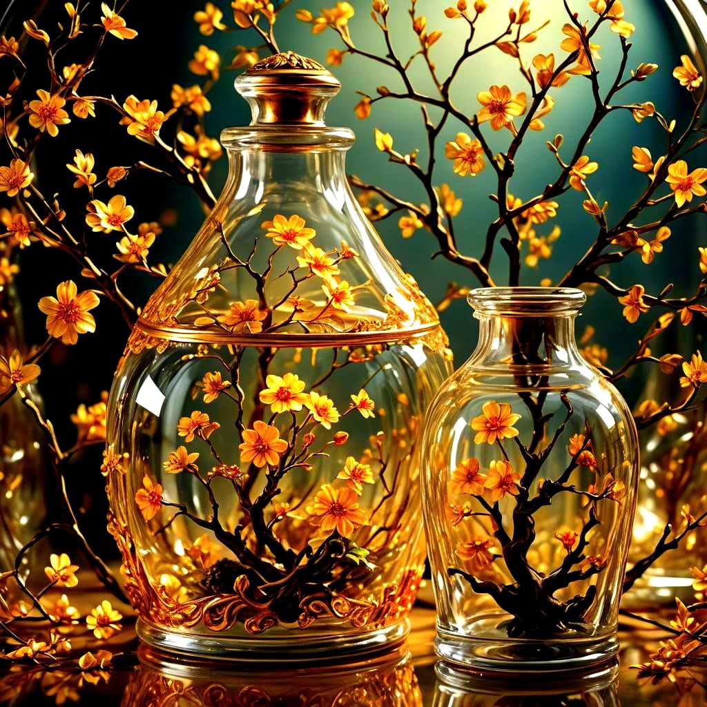 Hyperrealistic Art in a Bottle with Intricate Details
