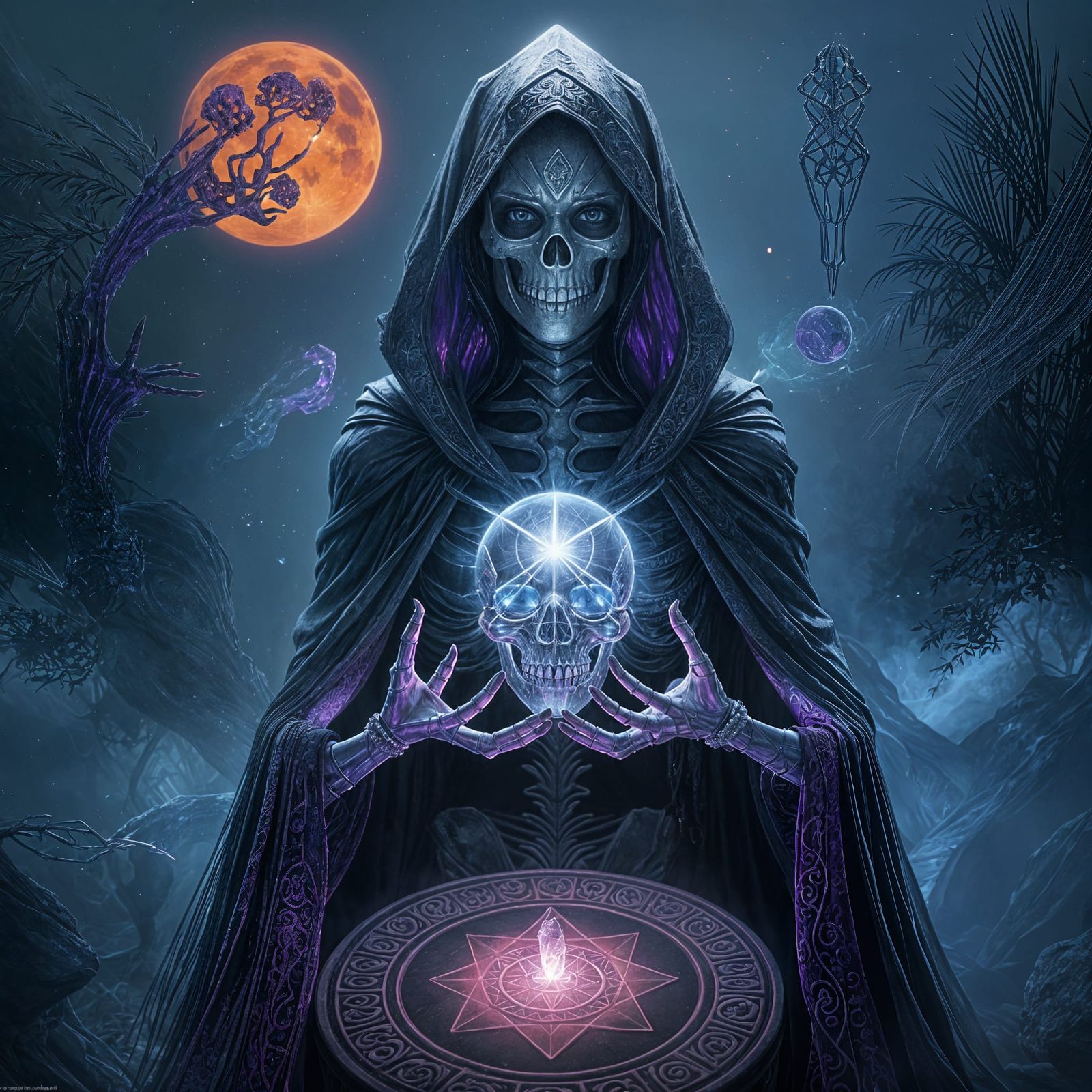 Ethereal Lich Maiden Radiates Mystical Energy